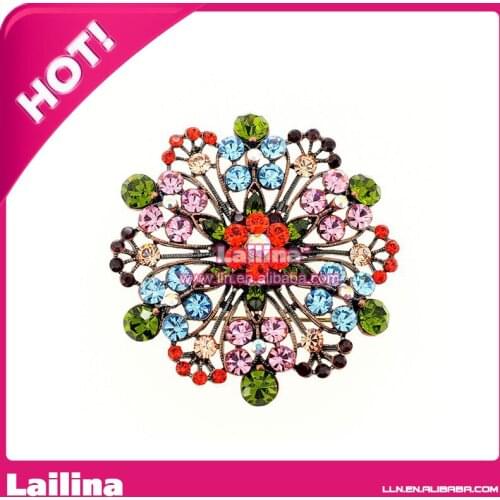 100pcs/lot Hot sale muti-color christmas jewelry christmas decoration round flower