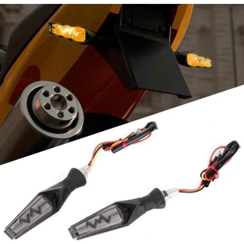 2pcs Motorcycle LED Turn Signal Light Flashing Dynamic IPX66 Waterproof Universal M10 Moto accessories