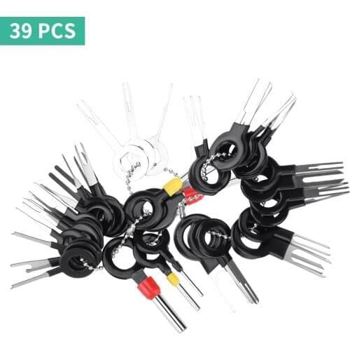 39PC Car Terminal Removal Tool Electrical Wiring Crimp Connector Pin Extractor Kit Automobiles Terminal Repair Hand Tools
