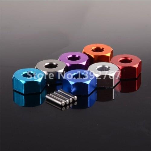 4Pcs/set RC Car Alum 12mm Wheel Hex.Mount K949-009 For 1/10 Scale Models Remote Control Car WLtoys K949 CLIMBING Crawler Truck