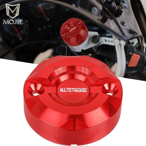 Motorcycle Accessories For Ducati MULTISTRADA 950 Multistrada 950S 2019 2020 2021 Aluminum Front Brake Fluid Reservoir Cover Cap