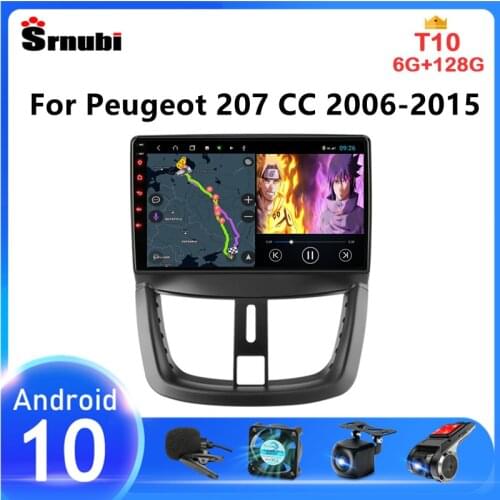 Android 10 Car Radio For Peugeot 207 CC 207CC 2006 - 2010 2011 2012 2013 2014 2015 Multimedia Video Player GPS 2 Din Stereo DVD