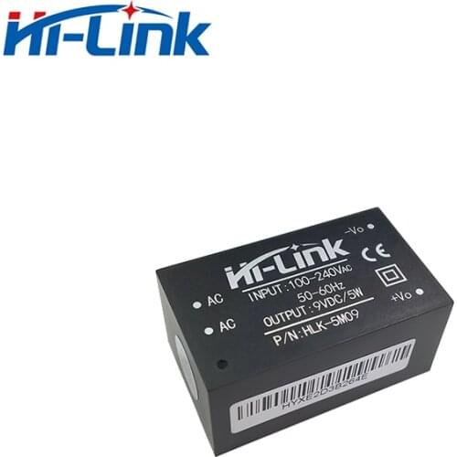 Free ship 5pcs*110V 220V to 9V 560mA 5W output Hi-Link ac dc power module supply iot intelligent power module