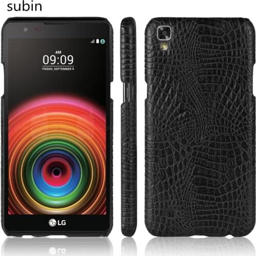 Leather Crocodile Pattern New arrival for LG X power K220DS K220 LS755 K450 Case Retro Luxury Crocodile Skin Cover Phone Case