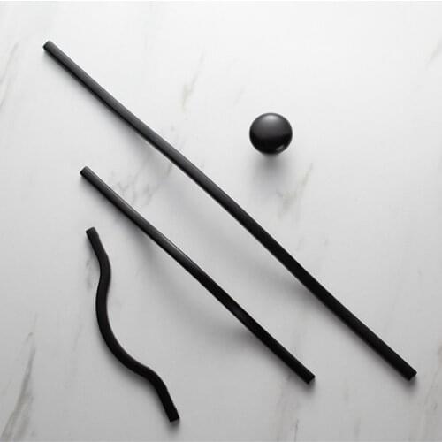TONA Black Cabinet Handle Cabinet Pulls Drawer Handle Knobs Cupboard Handles Furniture Hardware Dresser Knobs Bathroom
