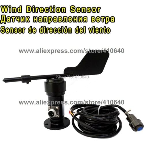 Aluminium Alloy Wind Direction Sensor Voltage Type 0 to 10V Wind Direction Sensor Power Supply DC12 to 24V Connection Air Plug