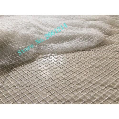 Elegant African Lace Fabric with tube beads High Quality BZL-82723-2 Guipure Lace Fabrics For Wedding