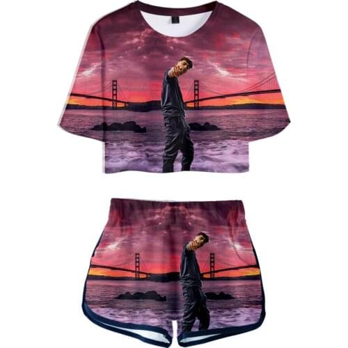 Kawaii Tees Inoxtag 3D Summer Unisex Sets Sexy Short Tops+shorts Elastic Waist Suit Youthful Vitality Two Piec Trendy Clothing