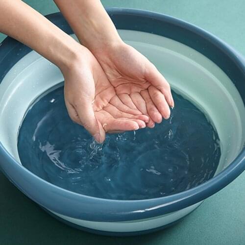 Creative Folding Basin Outdoor Travel Portable Basins Washing Face Laundry Vegetable Washing Basin Foldable Basins