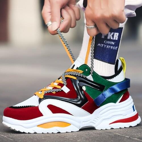 2019 Harajuku Autumn Vintage Sneakers Men Breathable Mesh Casual Shoes Men Comfortable Fashion Tenis Masculino Adulto Sneakers