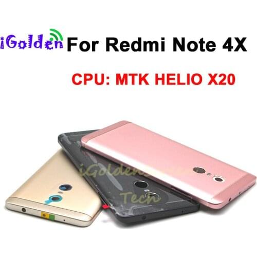 For Redmi Note 4X battery cover Spare Parts Back Battery Cover Door Housing For Xiaomi Redmi Note 4X Replacement back housing