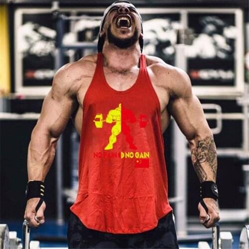 2021 Summer Gyms Brand Singlet Canotte Bodybuilding Stringer Tank Top Men Fitness shirt Muscle Guys Sleeveless Vest