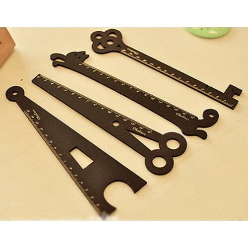 3pcs ZAKKA creative styling retro wooden ruler student 15cm ruler stationery gift boutique wooden ruler