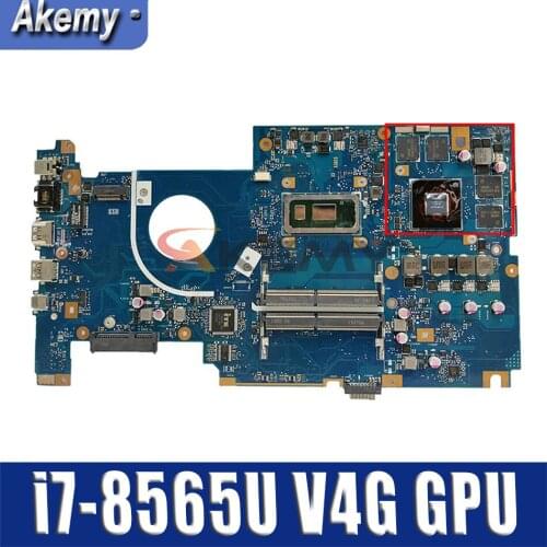 Akemy X705FD notebook motherboard For ASUS X705F X705FD X705FN laptop motherboard mainboard with i7-8565U V4G GPU test 100% ok