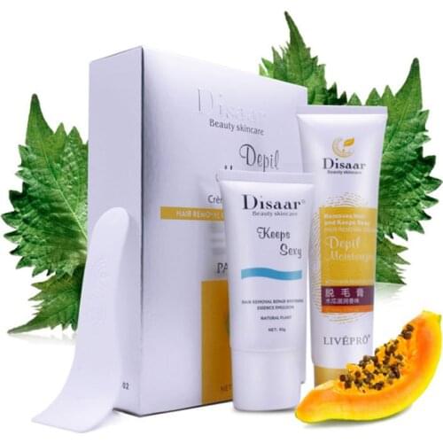 100g+50g Disaar Hair removal cream set body armpit legs hands feet hair men and women non-permanent hair removal