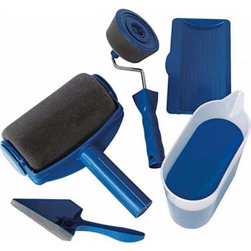 5Pcs DIY Paint Roller Tools Set Wall Painting Tool Office Room Sponge Paint Brush Set Home Multifunction Tools For Painting