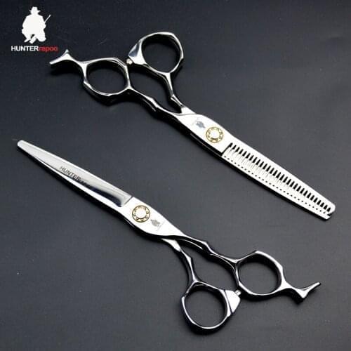 30% off HT9133 Japan Stainless Steel Barber Scissors Set For Haircut Thinning Shears 6 inch Hair Cutting Scissors Kit Clipper