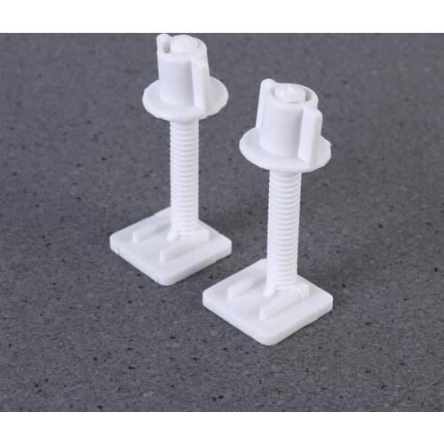 2pcs Toilet Seat Hinge Bolt Screws And Nuts Set 27x27mm