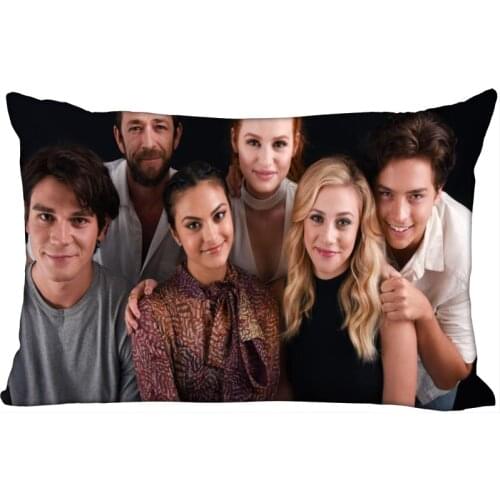 New Custom Riverdale TV Pillowcase Satin Fabric Pillow Cover Rectangle Zipper Pillow Cases Home Office Wedding Decorative 10-10