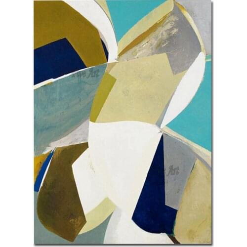 Simple New Abstract Oil Painting Canvas Home Decorative Showpieces Picture Wall Art Frameless Wall Hangings Canvas Artwork