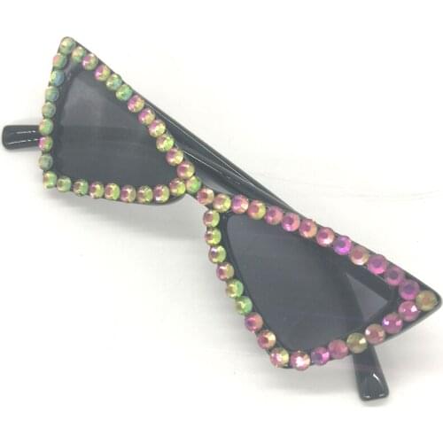 ZAOLIHU Kids Cat Eye Sunglasses Colorful Diamond Baby Shades 4-12 Years Children Eyeglass Vintage Sun Glasses Cool Gafas De Sol