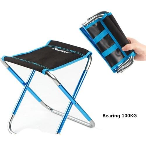 Folding Stool Portable Outdoor Ultra Light Chair Fishing Chair Camping Stool Lightweight Outdoor Aluminium Alloy Collapsible