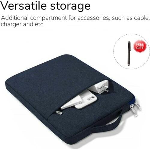 Waterproof Laptop Bag 16 Inch Case For MacBook Pro 16 Inch A2141 Mac Book Computer Fabric Sleeve Cover Accessories+ Free stylus