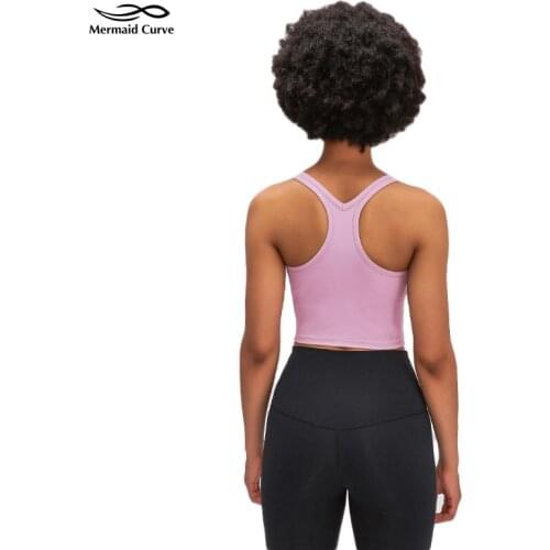 Mermaid Curve Ebb To Train sports Bra Medium Support C/D Cup Yoga Tank Womens Clothes Sleeveless U neckline Yoga shirt Top