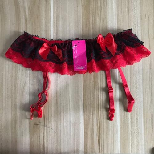 Women Sexy Lingerie Lace Transparent Garters Erotic Intimate Underwear Collocations Hold Up Suspender Belt For Stockings