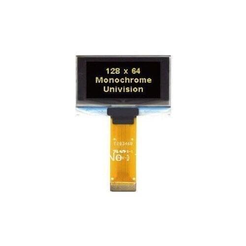 1.54" inch 128*64 12864 24Pins 24P Yellow Light Beads OLED Display Module UG-2864ASYCG01 x 20pcs