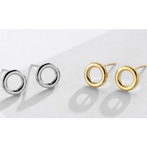 1Pair 8mm Round Stainless Steel Earrings Women Men Hip hop Stud Earring Fashion Jewelry Best Gift for Friend Girl