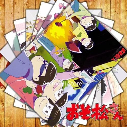 10 pcs/set Anime Osomatsu-san posters Matsuno Osomatsu Karamatsu Choromatsu wall pictures for Colletion A3 42x29CM Stickers