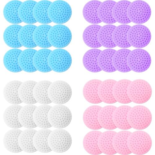 12 Anti Vibration Rubber Pads Home Door Knob Handle Stoppers Wall Protector Mats Kitchen Bathroom Cabinet Adhesive Guard Bumpers