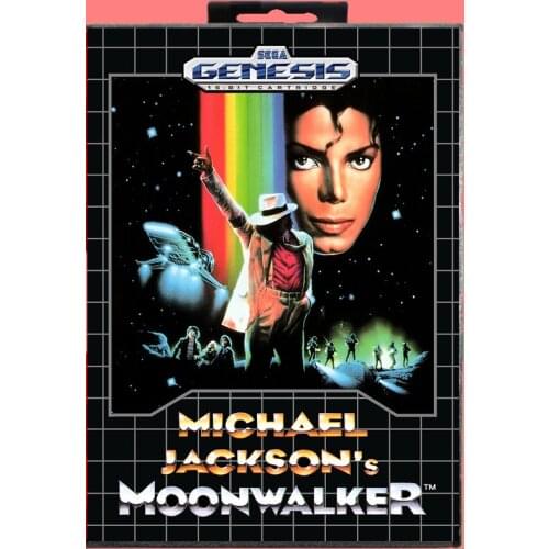 Moon walker 16 Bit MD Game card with Retail Box For Sega Genesis & Mega Drive