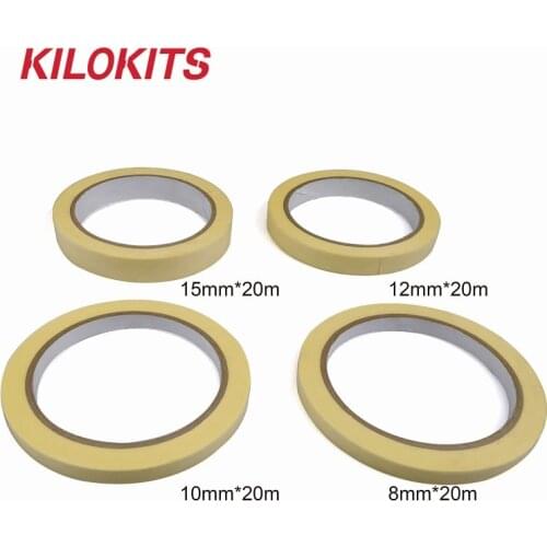 2PCS 20M Length Four Widths Optional Masking Tape for Painting for Labeling Painting Sealing