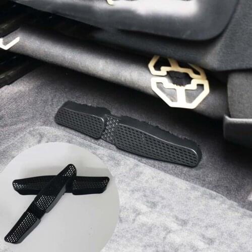 2x Car Rear Seat Air Condition Duct Outlet Cover Grill Heat Floor Net For AUDI A3 SEAT LEON MK3 2013 2014 2015 2016 2017 2018