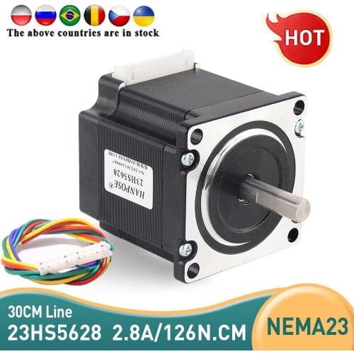 10 pcs 23HS5628 4-lead Nema 23 Stepper Motor 57 motor NEMA23 2.8A CE ROSH ISO CNC Laser Grind Foam Plasma Cut