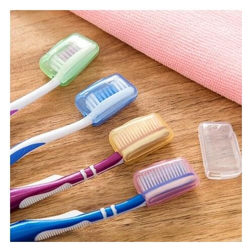 5pcs/lot Portable Toothbrush Cover Holder for Outdoor Travel Hiking Camping, Storage Box for Toothbrush