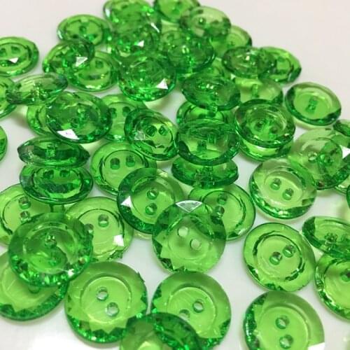 Acrylic Transparent colorful buttons fastener clothing Beads DIY Childrens Garment accessories personality 12mm 150pcs/bag