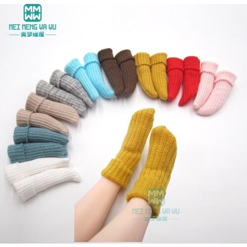 Blyth accessories fashion Candy-colored socks pink, white, red, yellow for Blyth Azone 1/6 doll