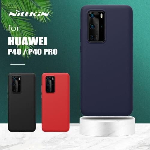 For Huawei P40 P40 Pro Case Nillkin Flex Luxury Liquid Silicone Slim Soft Touch TPU Back Cover for Huawei P40/P40 Pro Phone Case