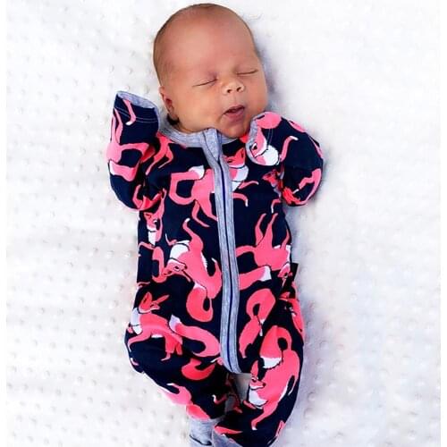 Hot Style Red Leaves Cotton Infant Baby Jumpsuit Clothing Rompers for Newborn Boys and Girls