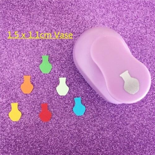 Vase shape 5/8"(1.5cm) paper EVA foam hole punch greeting card handmade jardiniere craft punch cortador de papel de scrapbooking