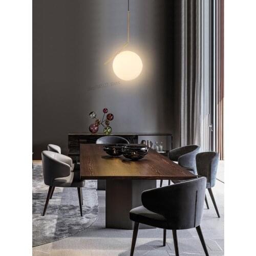 Customized Nordic Solid Wood Fabricator Dining Chair Modern Minimalist Negotiation Table Cafe Casual Backrest Light Luxury Desk