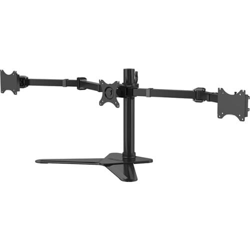 Loctek D2T Desktop Stand Triple Display Monitor Holder Full Motion Retractable Free Lifting TV Mount