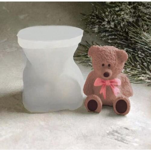 Bear Ice Cube Epoxy Resin Mold Aromatherapy Plaster Casting Silicone Mould DIY Crafts Jewelry Ornaments Making Tools