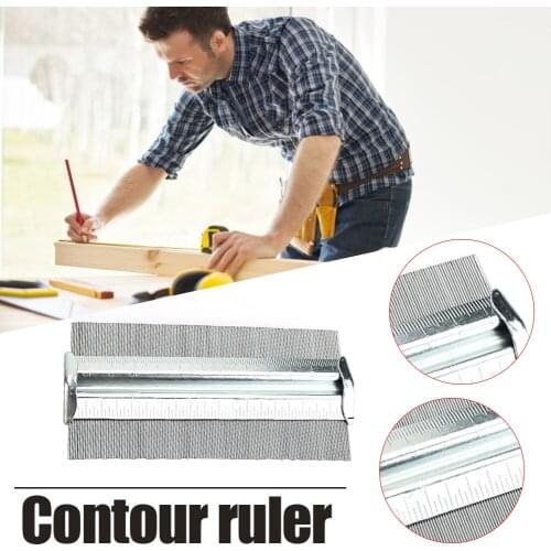 Metal Shape Contour Gauges Copy Duplicator Template Profile Duplication Wood Measuring Ruler 5/6 inch Tiling Tiles Tools#20