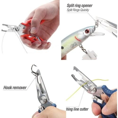 Multi-Function Fish Pliers Wire Cutter Occlusai Take Hook Open Loop Change Hook Lur Pliers