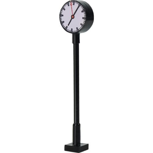 Model Railway Lights Lit Platform Clock Lamp Train Station Layout HO Scale N Scale LQS62