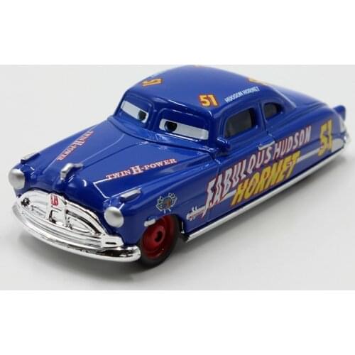 Disney Pixar Cars Toys Model Car Doc Fabulous Hudson Hornet Diecasts Metal Car Toys 1:55 Reaping Machine Toys For Children Boys